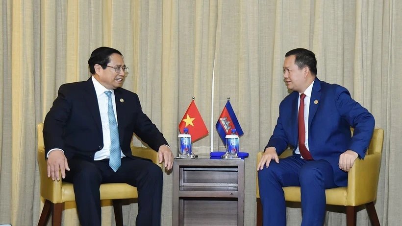 Thủ tướng Phạm Minh Chính gặp Thủ tướng Campuchia tại Australia