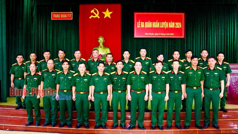 Trung đoàn 717 tổ chức lễ ra quân huấn luyện năm 2024