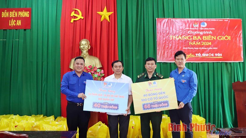 Tuổi trẻ Bình Phước, Đồng Nai tổ chức chương trình tháng Ba biên giới