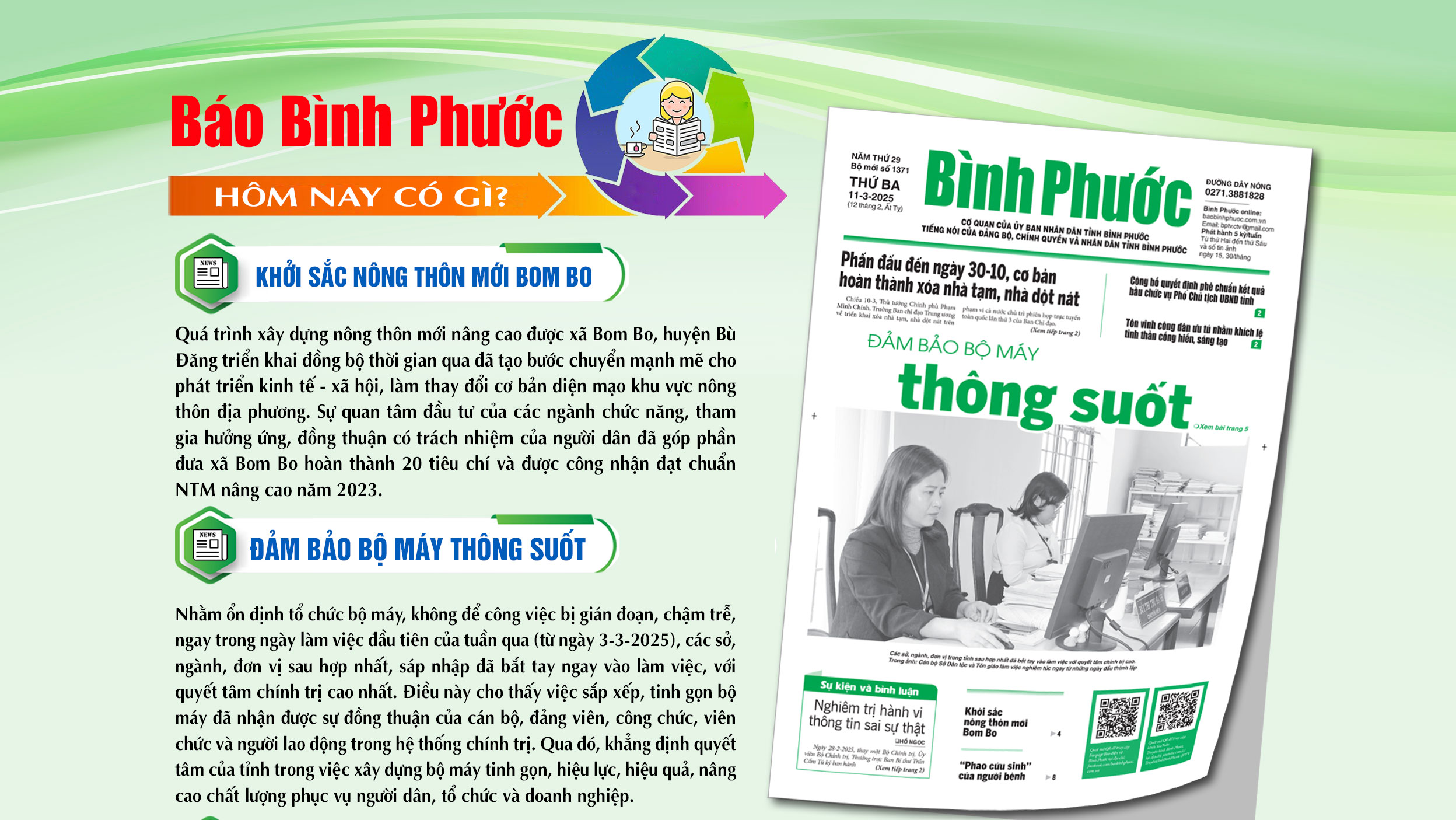 Kính mời độc giả đón đọc báo in Bình Phước hôm nay 11-3-2025 