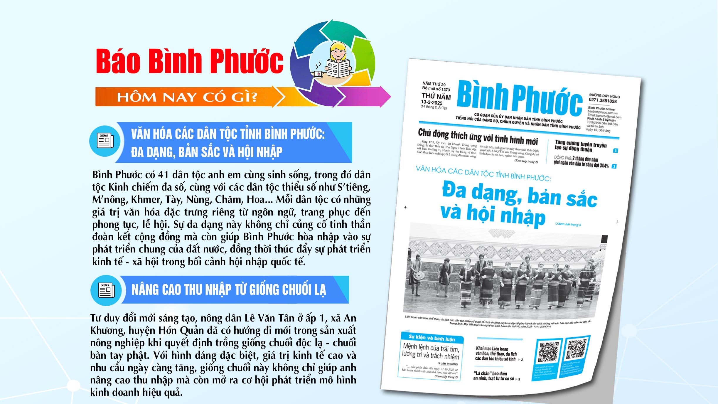 Kính mời độc giả đón đọc báo in Bình Phước hôm nay 13-3-2025 