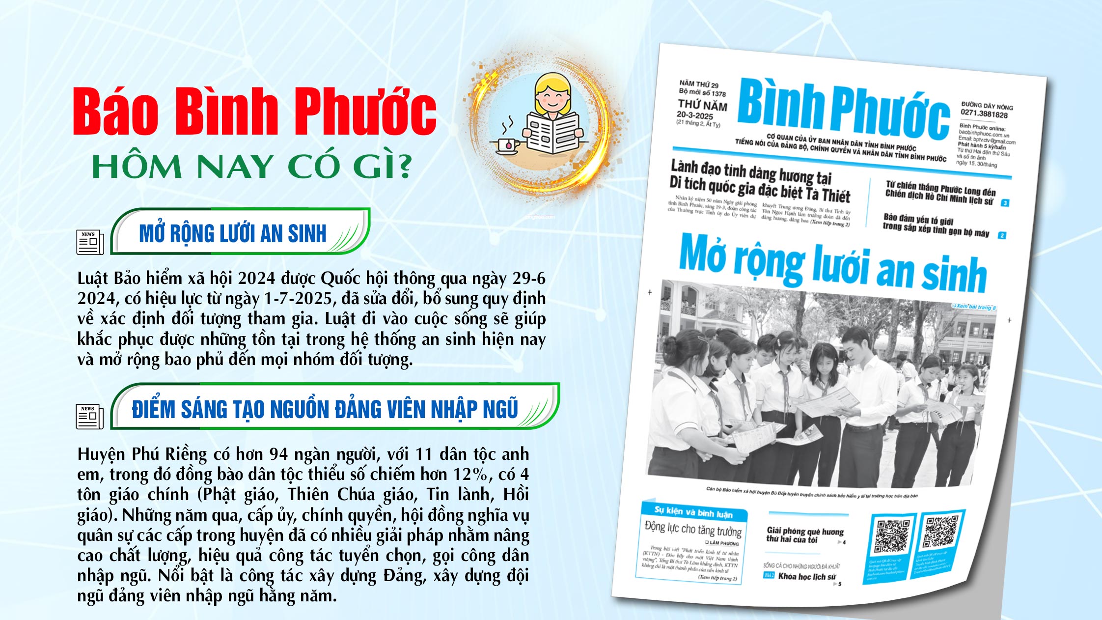 Kính mời độc giả đón đọc báo in Bình Phước hôm nay 20-3-2025