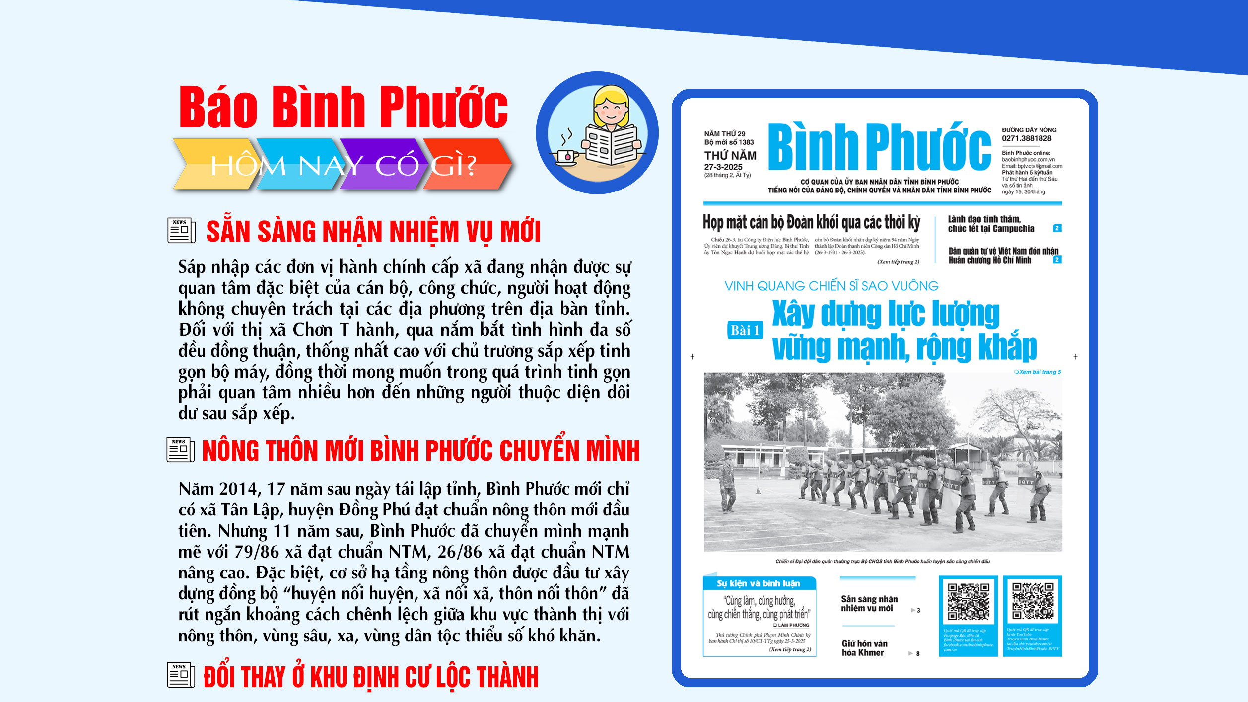 Kính mời độc giả đón đọc báo in Bình Phước hôm nay 27-3-2025 