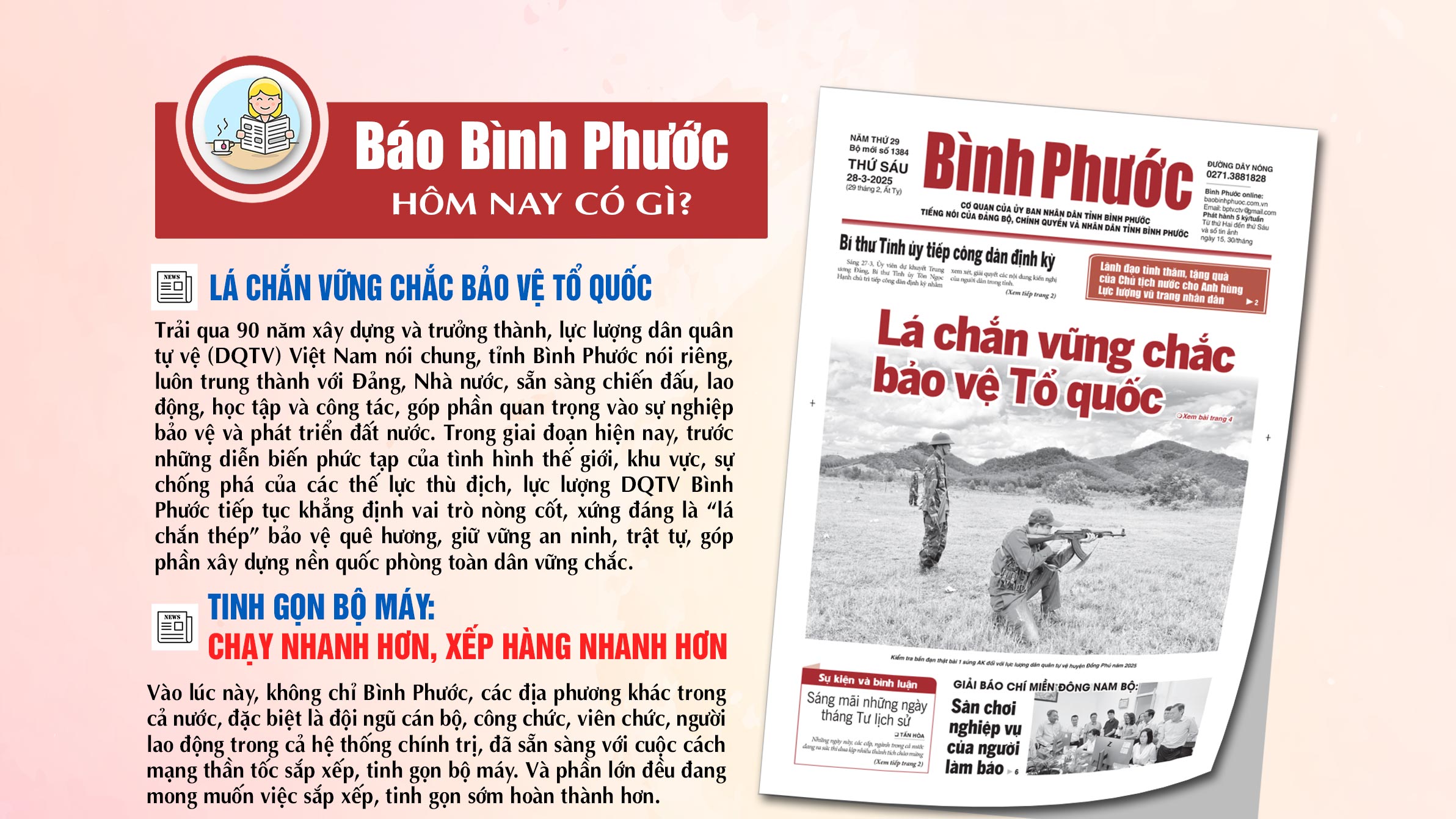 Kính mời độc giả đón đọc báo in Bình Phước hôm nay 28-3-2025 