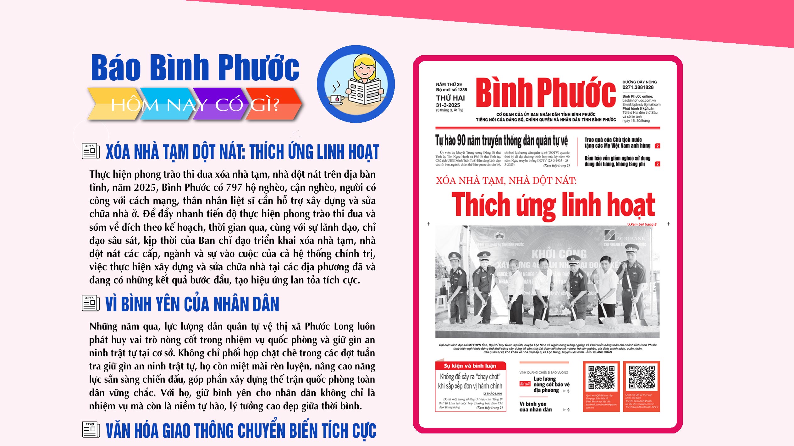 Kính mời độc giả đón đọc báo in Bình Phước hôm nay 31-3-2025
