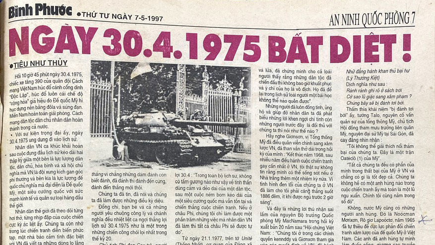 Ngày 30-4-1975 bất diệt!