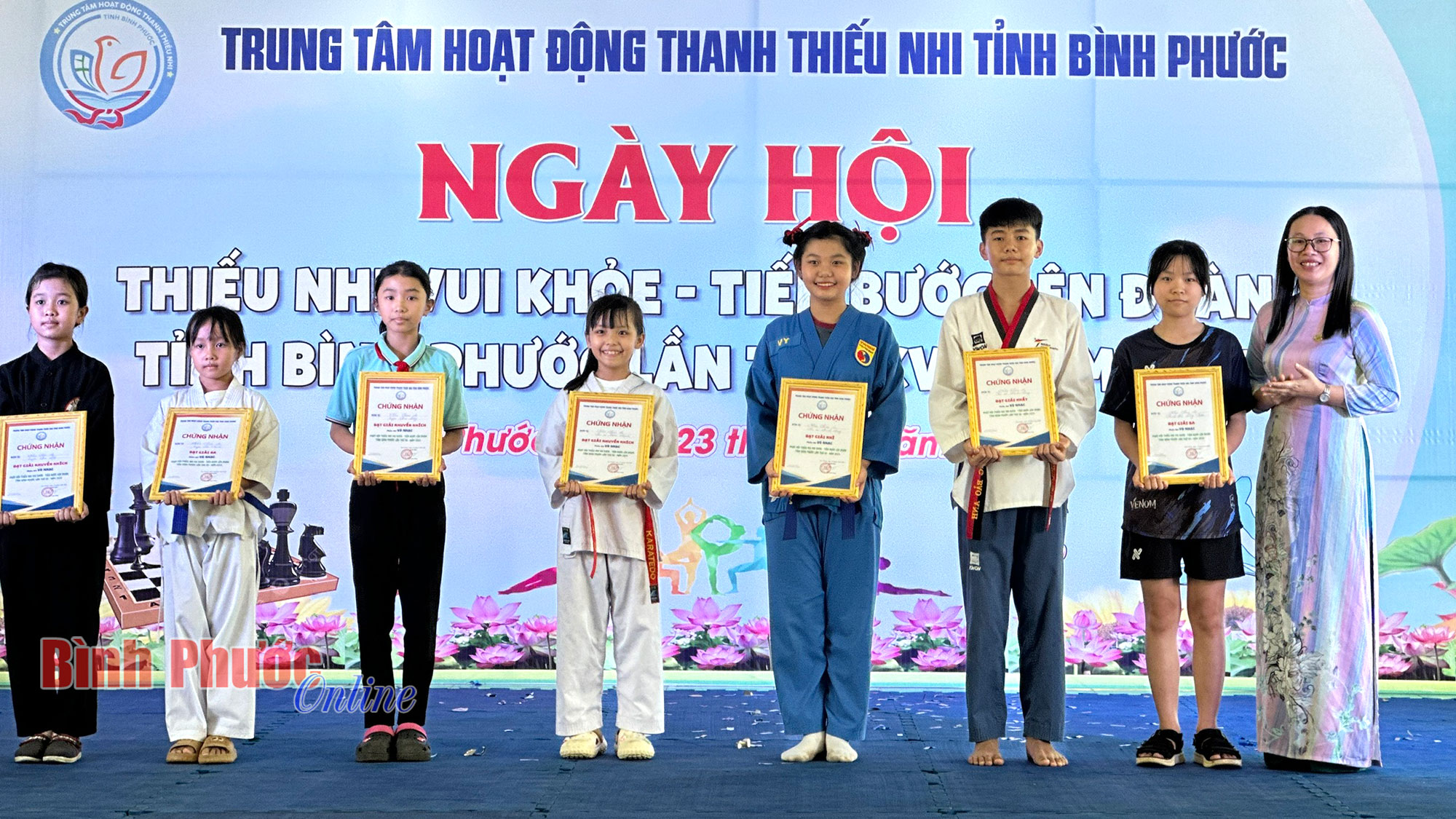 Nhà thiếu nhi thị xã Bình Long đoạt giải nhất toàn đoàn Ngày hội “Thiếu nhi vui khỏe - Tiến bước lên Đoàn”