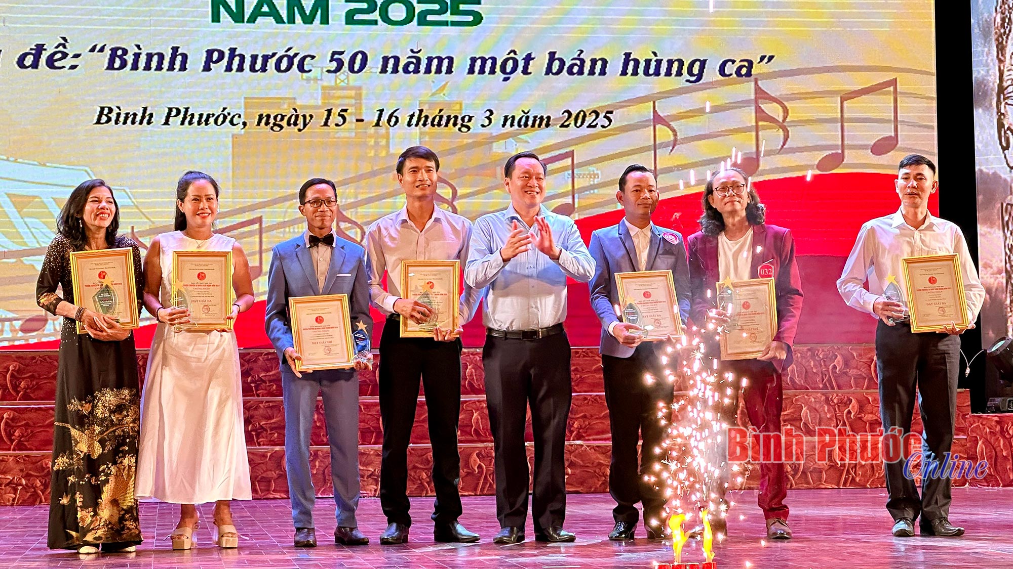 Trao giải vòng chung kết xếp hạng Liên hoan ca khúc cách mạng tỉnh Bình Phước 2025