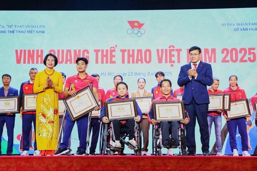 Vinh quang Thể thao Việt Nam 2025: Vinh danh nhiều gương mặt thể thao tiêu biểu