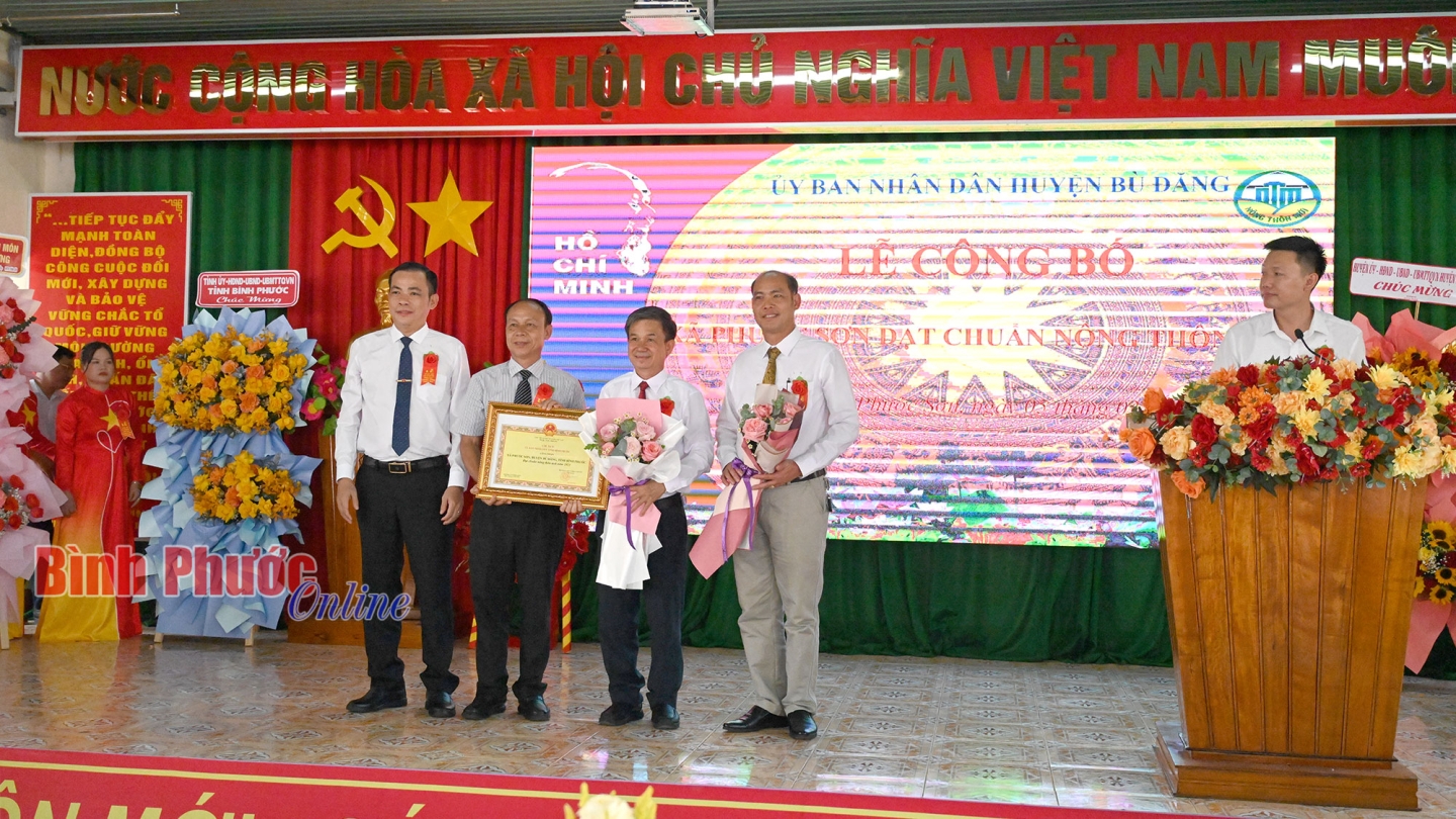 Xã Phước Sơn về đích nông thôn mới
