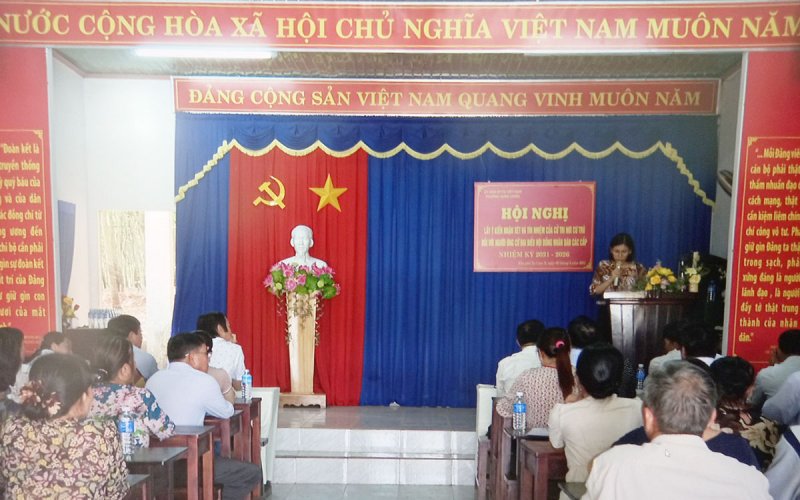 100% cử tri phường Hưng Chiến thống nhất giới thiệu 11 người ứng cử đại biểu HĐND các cấp