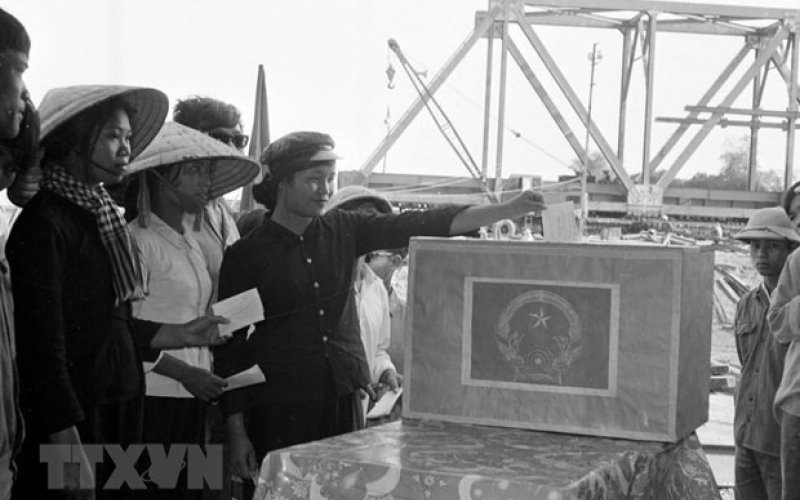 45 năm Ngày Tổng tuyển cử bầu Quốc hội của nước Việt Nam thống nhất