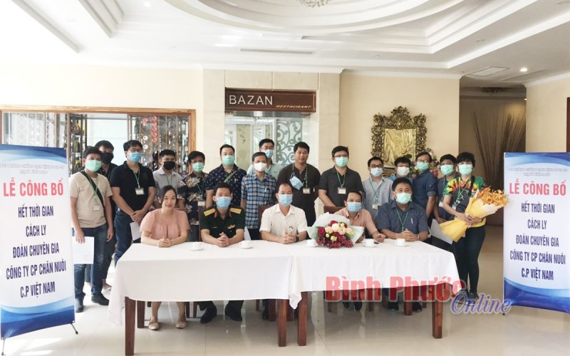 Bình Long: Thêm 16 chuyên gia Thái Lan hoàn thành cách ly y tế tập trung