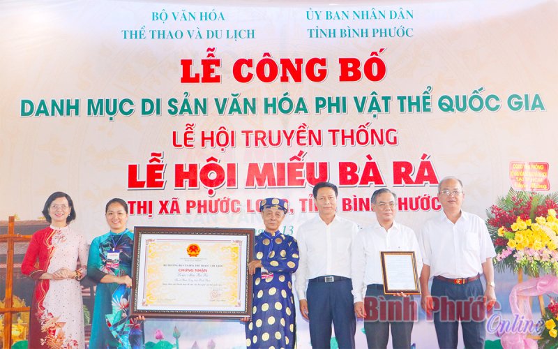 Công bố Danh mục Di sản văn hóa phi vật thể quốc gia Lễ hội Miếu Bà Rá