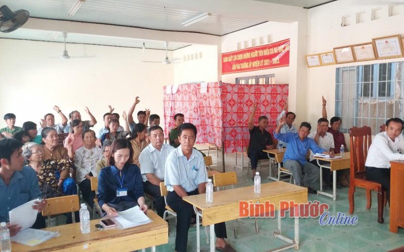 Cử tri Bù Đốp tin tưởng người ứng cử đại biểu HĐND các cấp