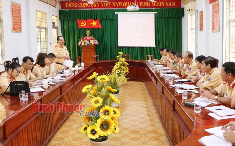 Cục Cảnh sát giao thông kiểm tra tại Công an tỉnh