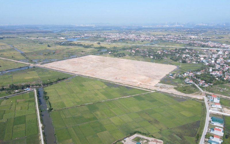 Đẩy nhanh xây dựng hạ tầng KCN Dịch vụ Đầm Nhà Mạc