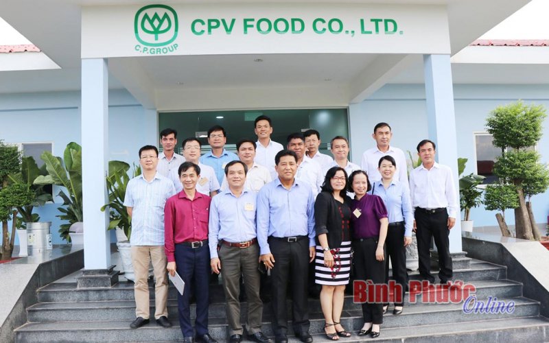 Đoàn công tác Bộ Nông nghiệp và Phát triển nông thôn thăm nhà máy CPV Food Bình Phước