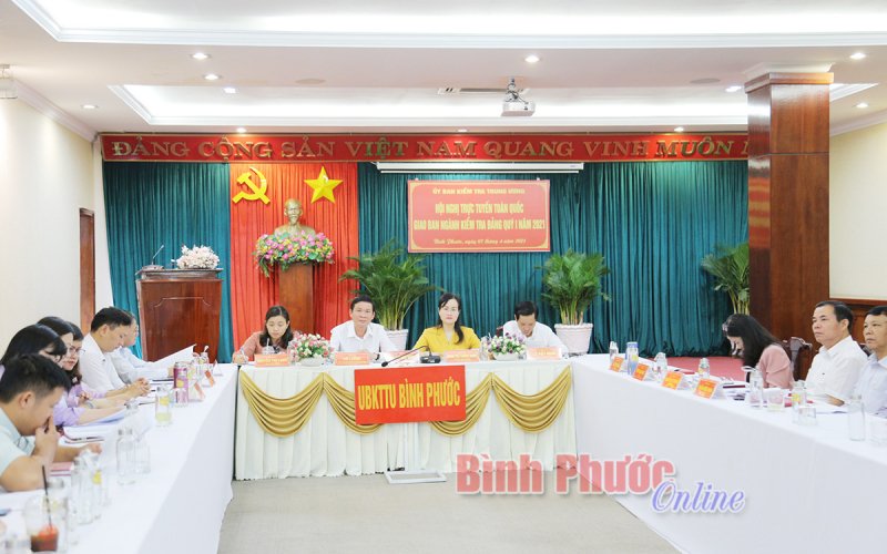 Giao ban trực tuyến ngành kiểm tra Đảng toàn quốc 