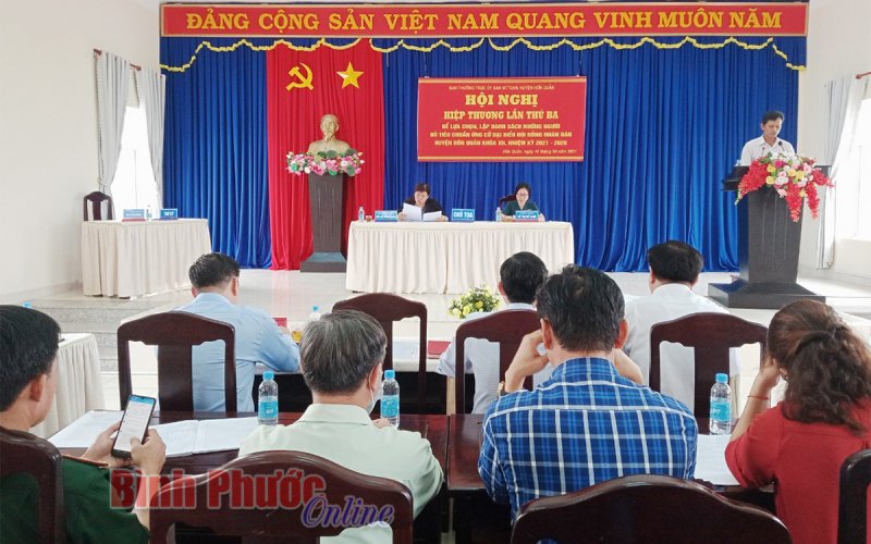 Hớn Quản: 2 người rút khỏi danh sách ứng cử đại biểu HĐND huyện 