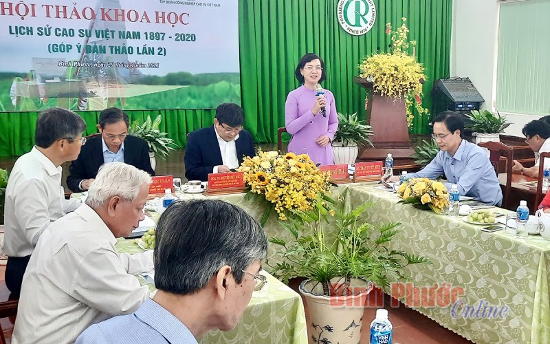 Nhiều ý kiến tâm huyết tại hội thảo khoa học lịch sử cao su Việt Nam 1897-2020