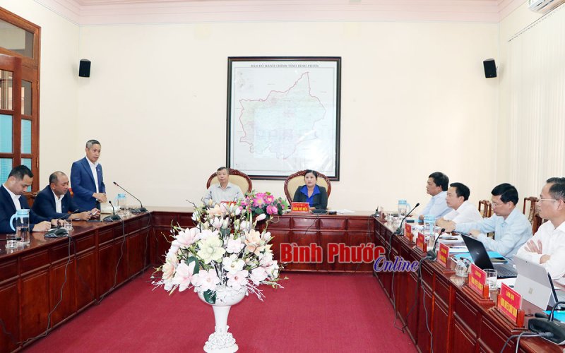 Tập đoàn Đất Xanh mong muốn đầu tư tại Bình Phước