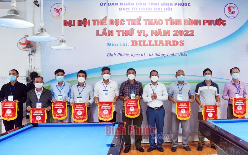 68 cơ thủ tham dự Giải Billiards Đại hội TDTT tỉnh Bình Phước