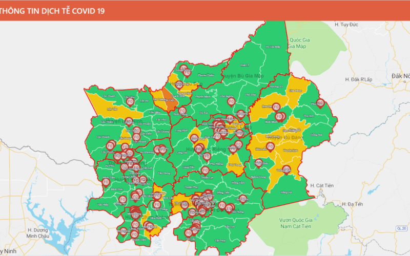 Bình Phước không còn xã nguy cơ dịch cấp độ 4