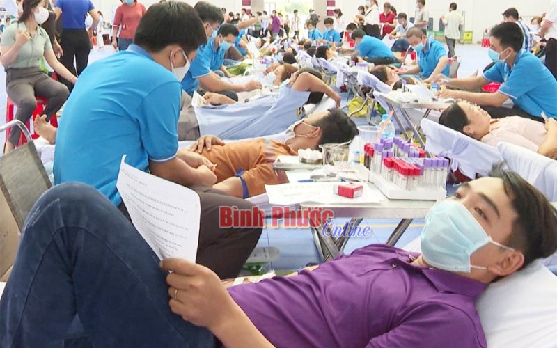 Chơn Thành: Các tầng lớp nhân dân hiến 565 đơn vị máu