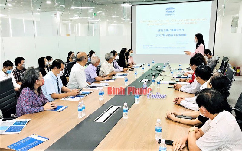 Đoàn doanh nghiệp Đài Loan (Trung Quốc) khảo sát KCN Becamex - Bình Phước 