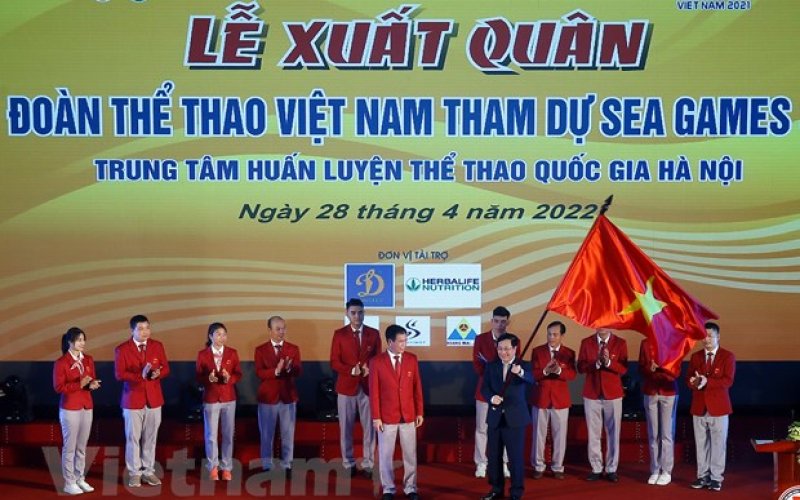 Đoàn thể thao Việt Nam xuất quân dự SEA Games 31 với mục tiêu đứng đầu