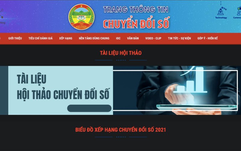 Ra mắt Trang thông tin chuyển đổi số tỉnh Bình Phước