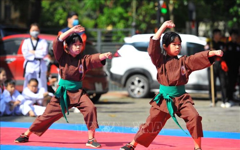 Trình diễn võ thuật chào mừng Đại hội thể thao Đông Nam Á năm 2021 - SEA Games 31