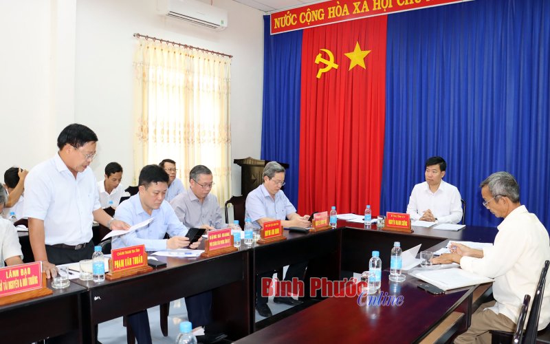 Bí thư Tỉnh ủy Bình Phước Nguyễn Mạnh Cường tiếp công dân định kỳ