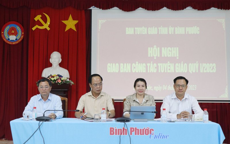 Bình Phước: Giao ban công tác tuyên giáo quý I