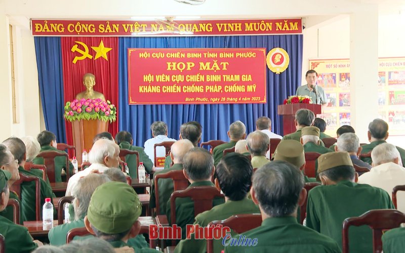 Bình Phước: Họp mặt hội viên cựu chiến binh tham gia kháng chiến chống Pháp, chống Mỹ