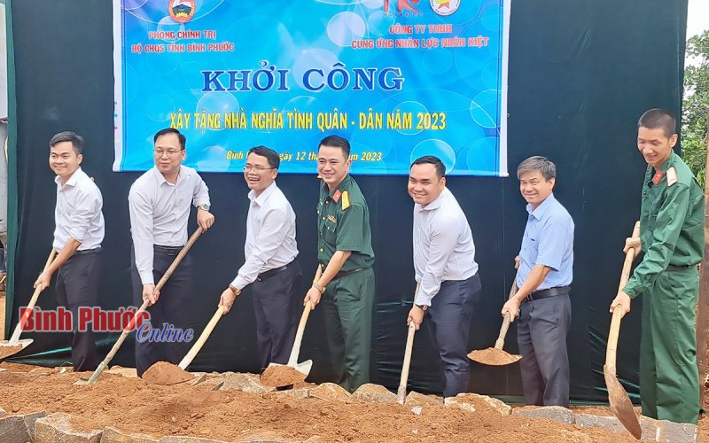 Bình Phước: Khởi công xây dựng “nhà nghĩa tình quân - dân”
