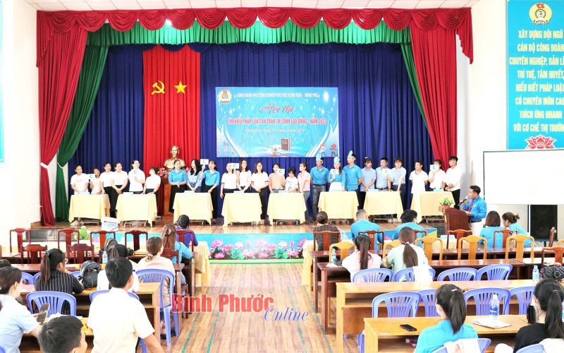 Bình Phước: Sôi nổi hội thi tìm hiểu pháp luật về an toàn vệ sinh lao động
