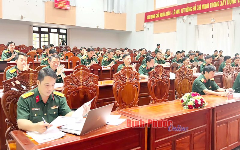 Bộ CHQS tỉnh Bình Phước: Tập huấn công tác đảng, công tác chính trị