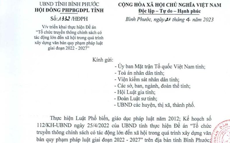 Chủ động, kịp thời tổ chức truyền thông dự thảo chính sách