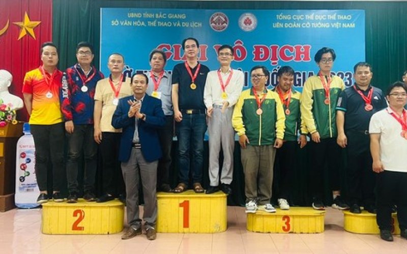 Cờ tướng TPHCM, Bình Phước giành HCV nội dung tiêu chuẩn vô địch đồng đội toàn quốc