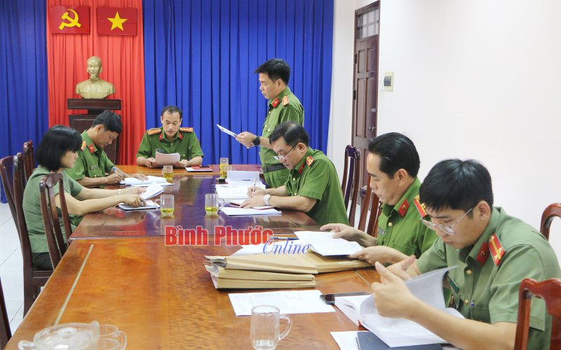 Công an tỉnh Bình Phước họp xét đề nghị tha tù trước thời hạn 