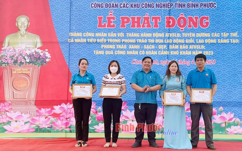 Công đoàn các khu công nghiệp tỉnh phát động Tháng công nhân năm 2023