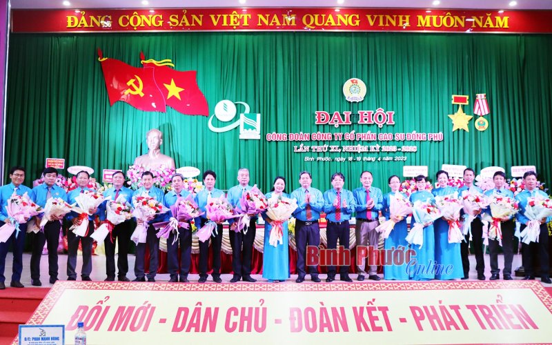 Đại hội Công đoàn Cao su Đồng Phú nhiệm kỳ 2023-2028