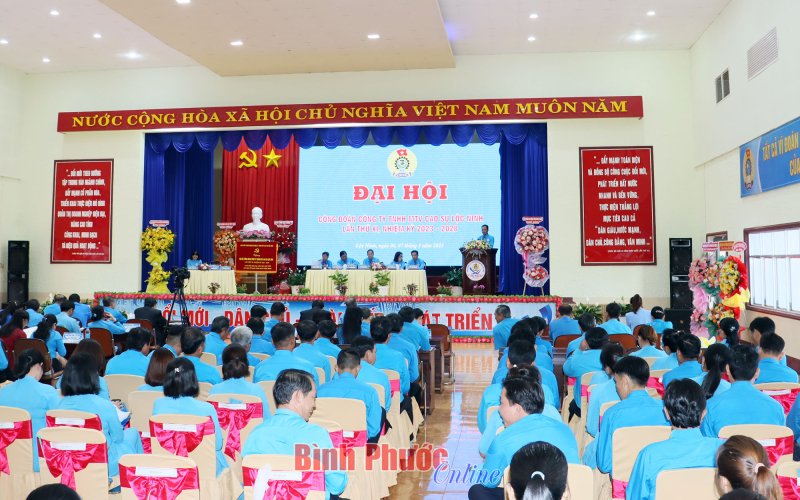 Đại hội Công đoàn Cao su Lộc Ninh thành công tốt đẹp