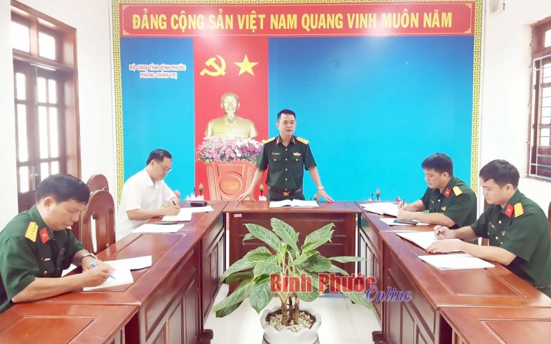 Đảm bảo Hội thi cán bộ giảng dạy chính trị giỏi trong LLVT tỉnh đạt kết quả cao nhất