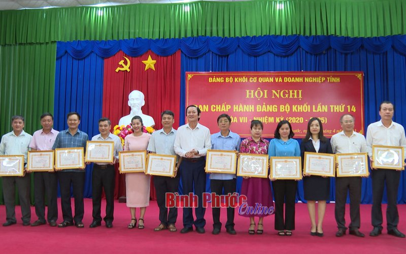 Hội nghị Ban Chấp hành Đảng bộ Khối Cơ quan và Doanh nghiệp tỉnh lần thứ 14