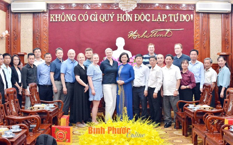 Lãnh đạo tỉnh Bình Phước tiếp bà Hilde Solbakken, Đại sứ Hoàng gia Na Uy