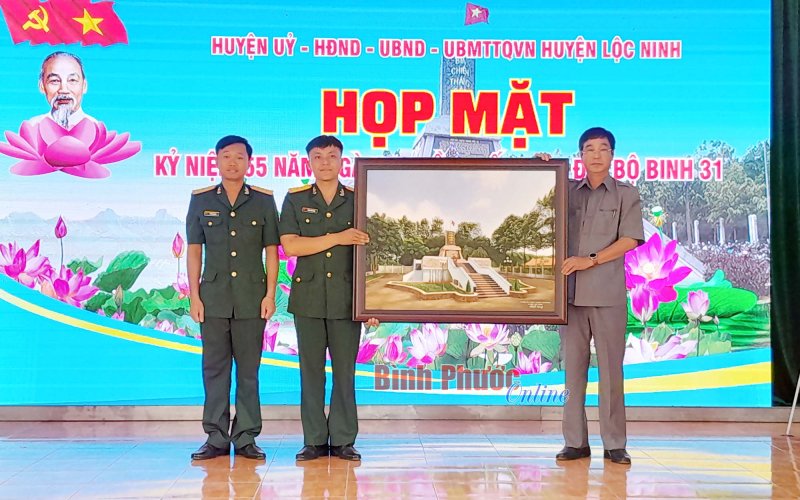 Lộc Ninh kỷ niệm 55 năm ngày thành lập Đại đội Bộ binh 31