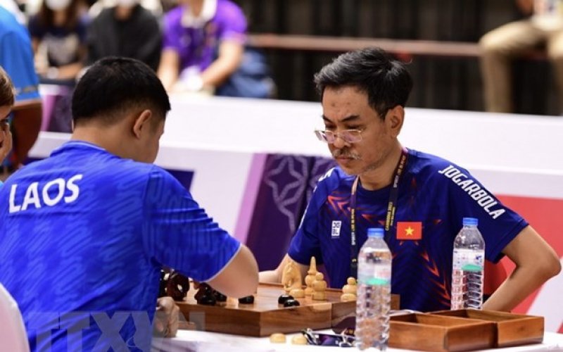 SEA Games 32: Kỳ thủ Việt Nam lọt vào bán kết môn cờ ouk chaktrang